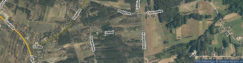 Zdjęcie satelitarne Izabeli ul.
